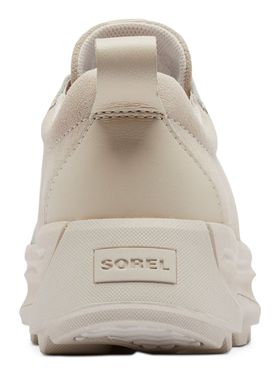 SOREL Womens Ivory Mixed Media Heel Pull-Tab Padded Ona 503 Round Toe Platform Lace-Up Sneakers Shoes 7