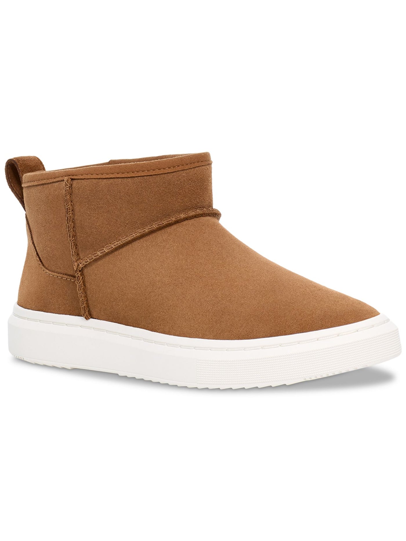 UGG Womens Brown Heel Pull-Tab Logo Padded Alameda Round Toe Platform Leather Booties 9