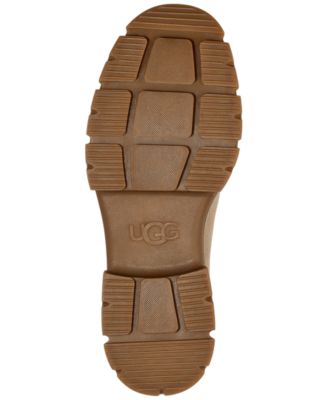 UGG Womens Beige 2" Platform Side Goring Back Pull-Tab Lug Sole Waterproof Ashton Round Toe Block Heel Slip On Chelsea Boot