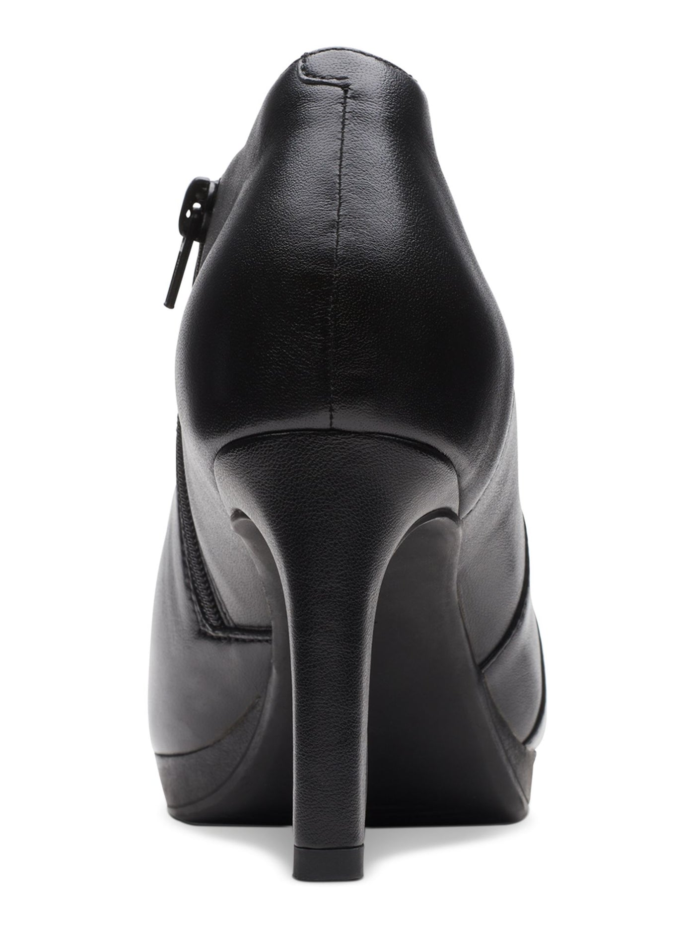 CLARKS COLLECTION Womens Black Cushioned Ambyr Hope Round Toe Block Heel Zip-Up Dress Booties 9.5 M