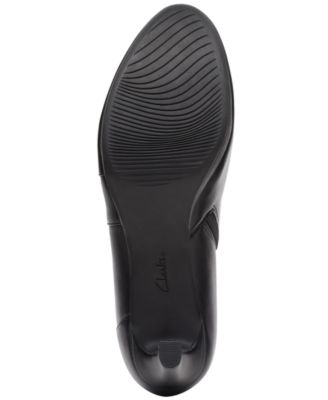 CLARKS COLLECTION Womens Black Cushioned Ambyr Hope Round Toe Block Heel Zip-Up Dress Booties M
