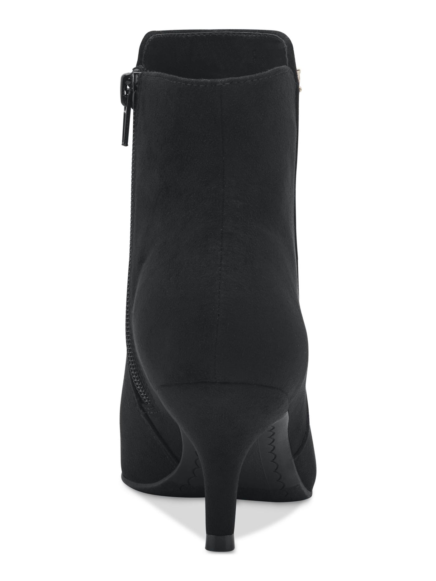 CHARTER CLUB Womens Black Hi-Lo Cushioned Carminee Pointed Toe Kitten Heel Zip-Up Dress Booties 6 M