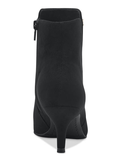 CHARTER CLUB Womens Black Hi-Lo Cushioned Carminee Pointed Toe Kitten Heel Zip-Up Dress Booties 6 M