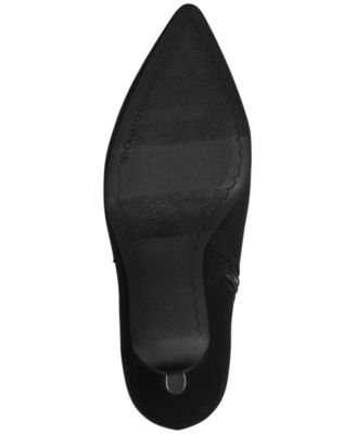 CHARTER CLUB Womens Black Hi-Lo Cushioned Carminee Pointed Toe Kitten Heel Zip-Up Dress Booties M
