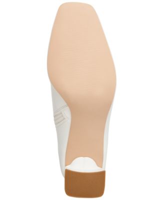 STEVE MADDEN Womens White Sock Silhouette Padded Harli Square Toe Sculpted Heel Zip-Up Booties M