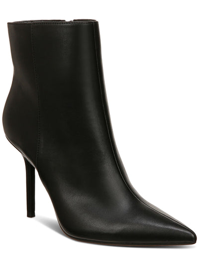 INC Womens Black Goring Padded Holand Pointed Toe Stiletto Zip-Up Dress Booties 9 M