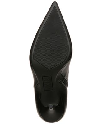 INC Womens Black Goring Padded Holand Pointed Toe Stiletto Zip-Up Dress Booties M