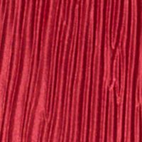 KENSIE DRESSES Womens Red Pleated Lined Smocked Waist Long Sleeve V Neck Above The Knee Wear To Work Fit + Flare Dress