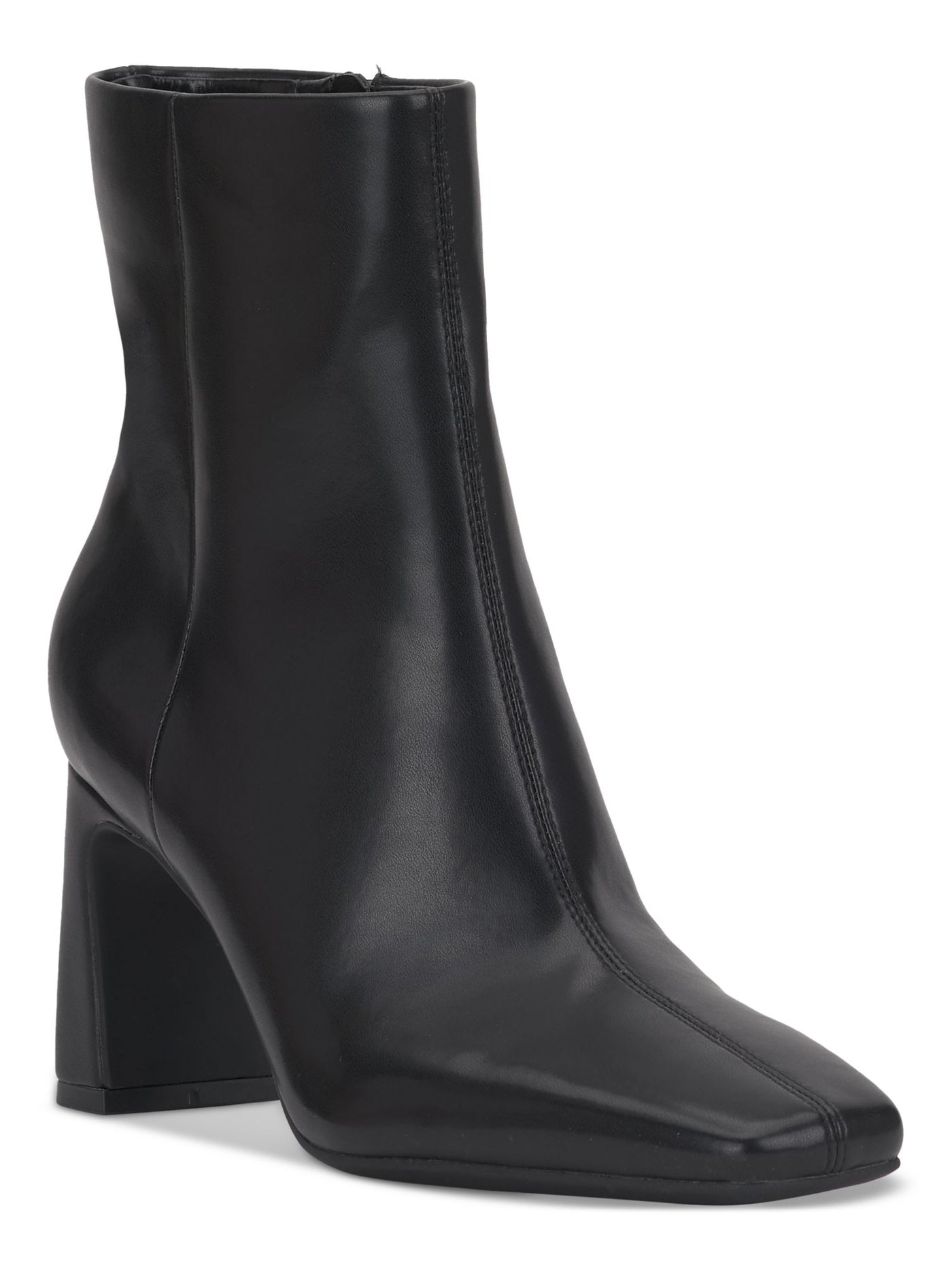 INC Womens Black Flexible Padded Lightweight Odelya Square Toe Block Heel Zip-Up Dress Boots 10.5 M