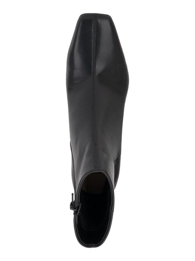 INC Womens Black Flexible Padded Lightweight Odelya Square Toe Block Heel Zip-Up Dress Boots 10.5 M