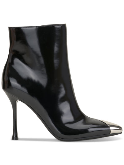 INC Womens Black Cap Toe Padded Breathable Rohese Pointed Toe Flare Zip-Up Dress Boots 7.5 M