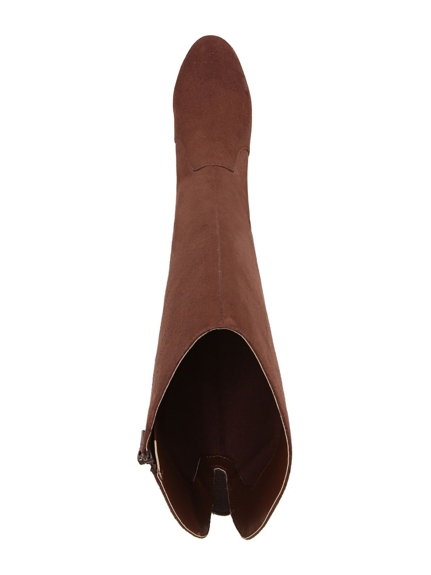 ALFANI Womens Brown Back Accent Strap Goring Adelayde Round Toe Block Heel Zip-Up Dress Boots 7.5 M