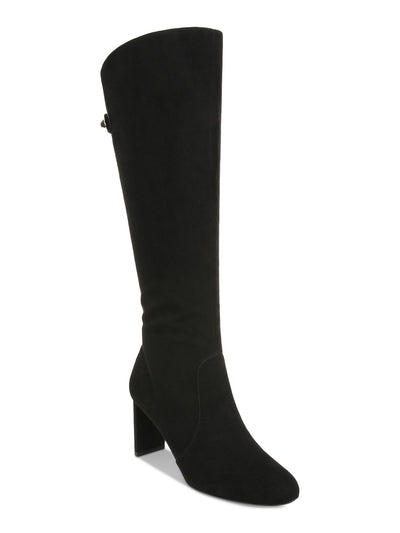 ALFANI Womens Black Back Accent Strap Goring Cushioned Adelayde Round Toe Block Heel Zip-Up Dress Boots 7.5 M