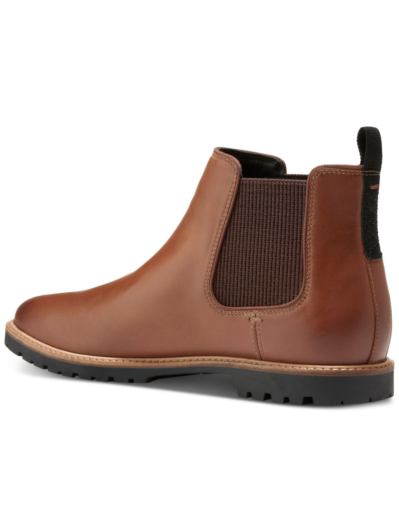 COLE HAAN Mens Brown Goring Padded Heel Pull-Tab Lug Sole Water Resistant Midland Round Toe Block Heel Chelsea Boot 9.5 M