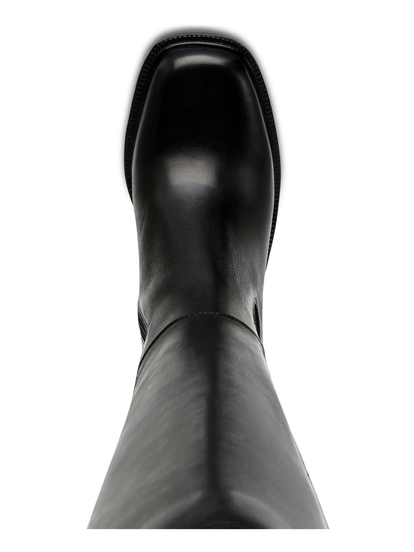 STEVE MADDEN Womens Black Treaded Padded Goring Lug Sole Deegan Round Toe Zip-Up Heeled Boots 9 M