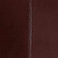 AVEC LES FILLES Womens Burgundy Faux Leather Zippered Lined Seamed Detailing Scoop Back Sleeveless Square Neck Below The Knee Party Fit + Flare Dress