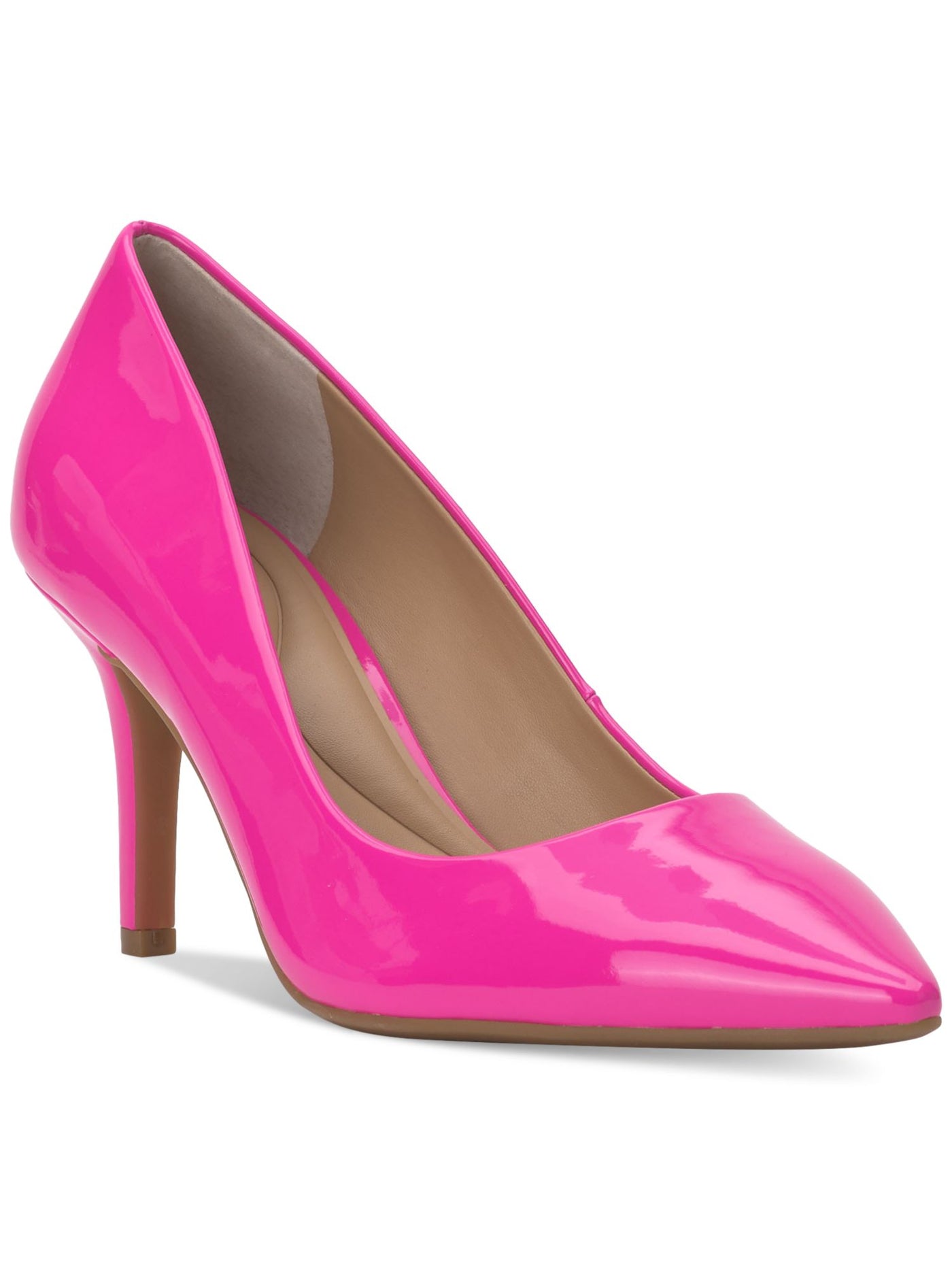 INC Womens Pink Cushioned Zitah Pointed Toe Stiletto Slip On Pumps Shoes 9.5 M