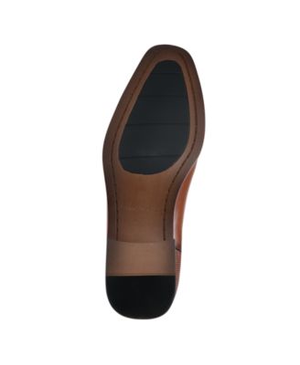 TOMMY HILFIGER Mens Brown Heel Pull-Tab Goring Cushioned Sesame Round Toe Block Heel Dress Chelsea Boot M