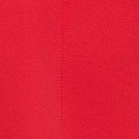 TOMMY HILFIGER Womens Red Zippered Keyhole Ladder Trim Shirred Slee Short Sleeve Round Neck Knee Length Fit + Flare Dress