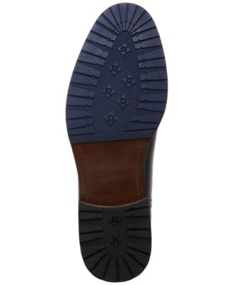 STEVE MADDEN Mens Black Heel Pull-Tab Goring Padded Sully Round Toe Block Heel Leather Chelsea Boot