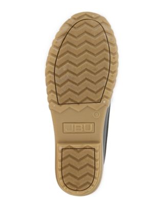 JBU BY JAMBU Mens Brown Color Block Waterproof Padded Maine Round Toe Block Heel Lace-Up Duck Boots