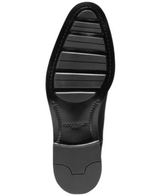 COLE HAAN Mens Black Heel Pull-Tab Goring Cushioned Hawthorne Almond Toe Block Heel Chelsea Boot M