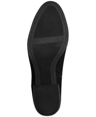 CHARTER CLUB Womens Black Goring Buckle Accent Padded Georgia Round Toe Block Heel Zip-Up Riding Boot M