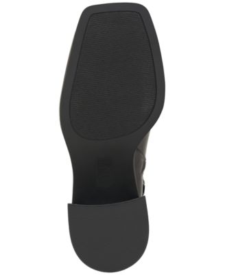INC Womens Black Heel Pull-Tab Lightweight Flexible Padded Goring Arch Support Mapiya Square Toe Block Heel Zip-Up Dress Chelsea Boot M