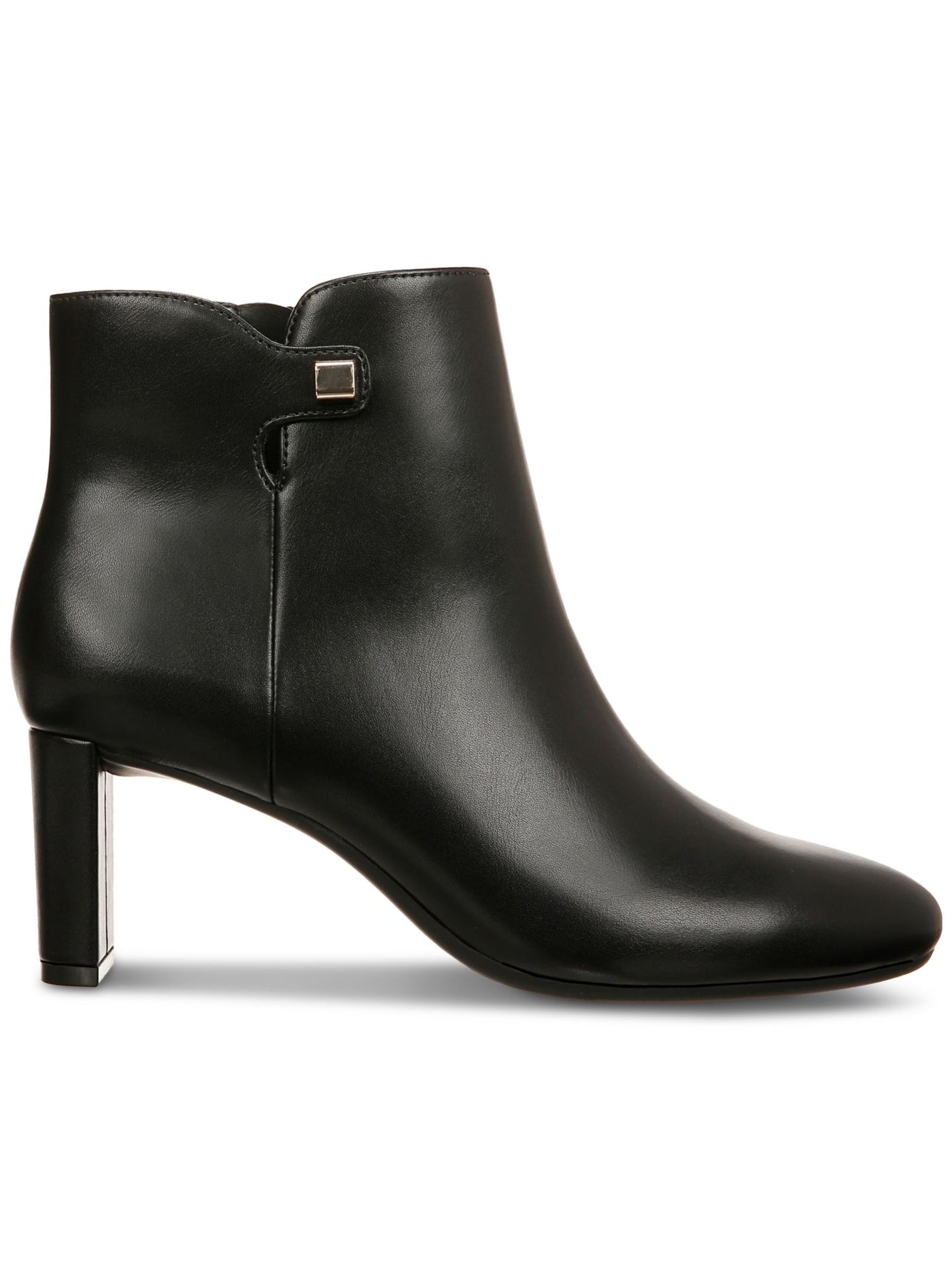 ALFANI Womens Black Padded Paam Almond Toe Sculpted Heel Zip-Up Dress Booties 9.5 M