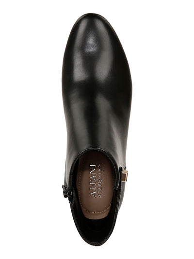 ALFANI Womens Black Padded Paam Almond Toe Sculpted Heel Zip-Up Dress Booties 8 M