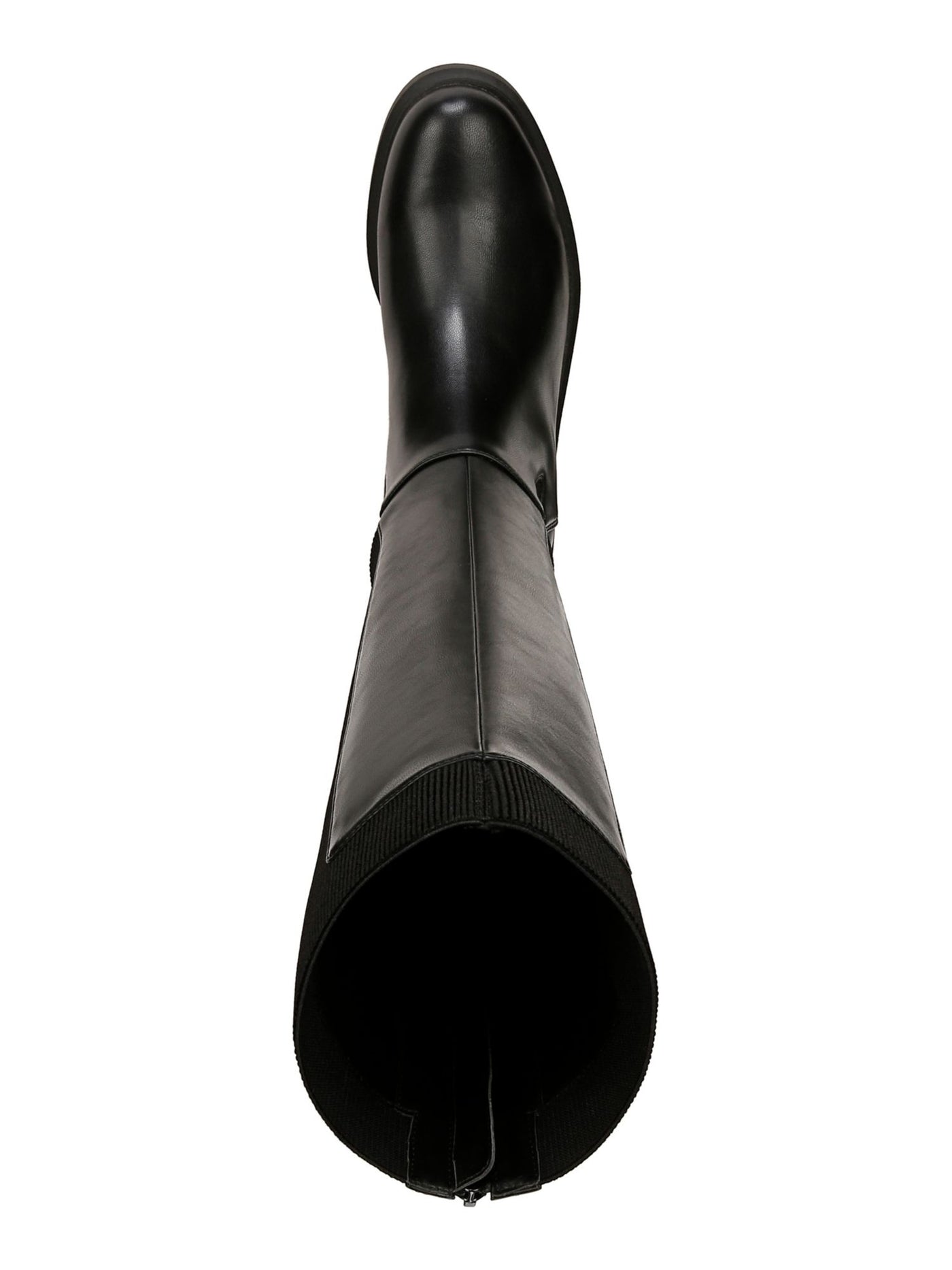 AQUA COLLEGE Womens Black Goring Padded Tamira Round Toe Zip-Up Riding Boot 11 M
