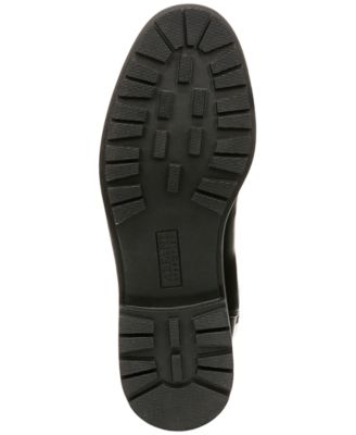AQUA COLLEGE Womens Black Goring Padded Tamira Round Toe Zip-Up Riding Boot M