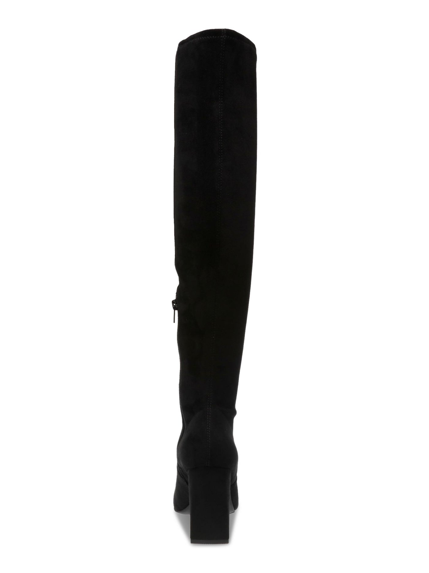 WILD PAIR Womens Black Padded Jacoby Pointed Toe Block Heel Zip-Up Boots Shoes 8.5 M