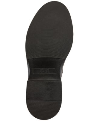 DKNY Womens Burgundy Lace Up Hardware Accents Padded Malaya Cap Toe Block Heel Zip-Up Leather Combat Boots