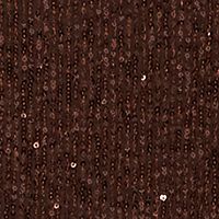 MSK WOMEN Womens Brown Sequined Cape Elastic Topline Sleeveless Off Shoulder Party Blouse