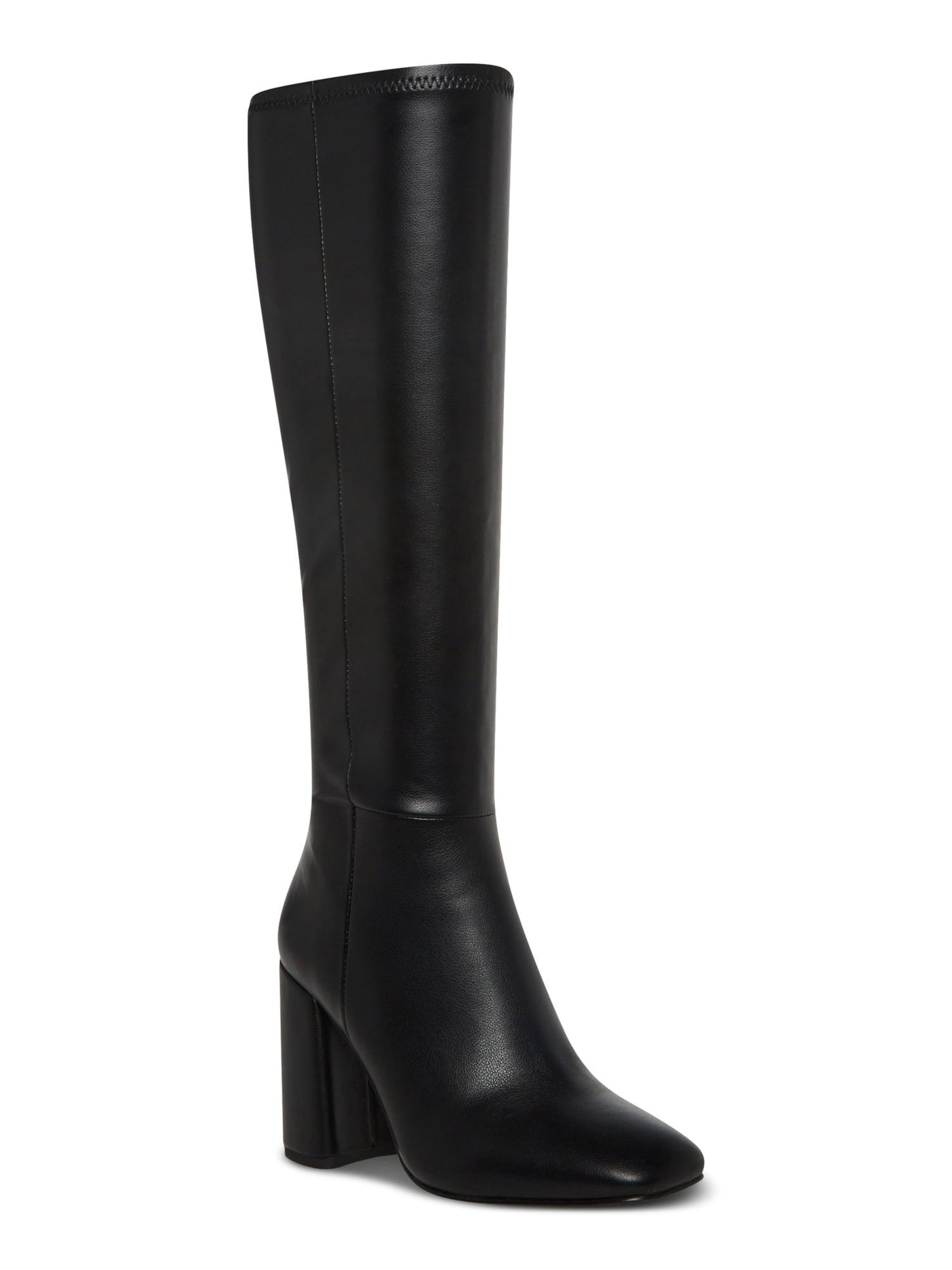 STEVE MADDEN Womens Black Padded Lizah Square Toe Block Heel Zip-Up Dress Boots 10 M