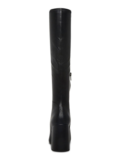 STEVE MADDEN Womens Black Padded Lizah Square Toe Block Heel Zip-Up Dress Boots 10 M