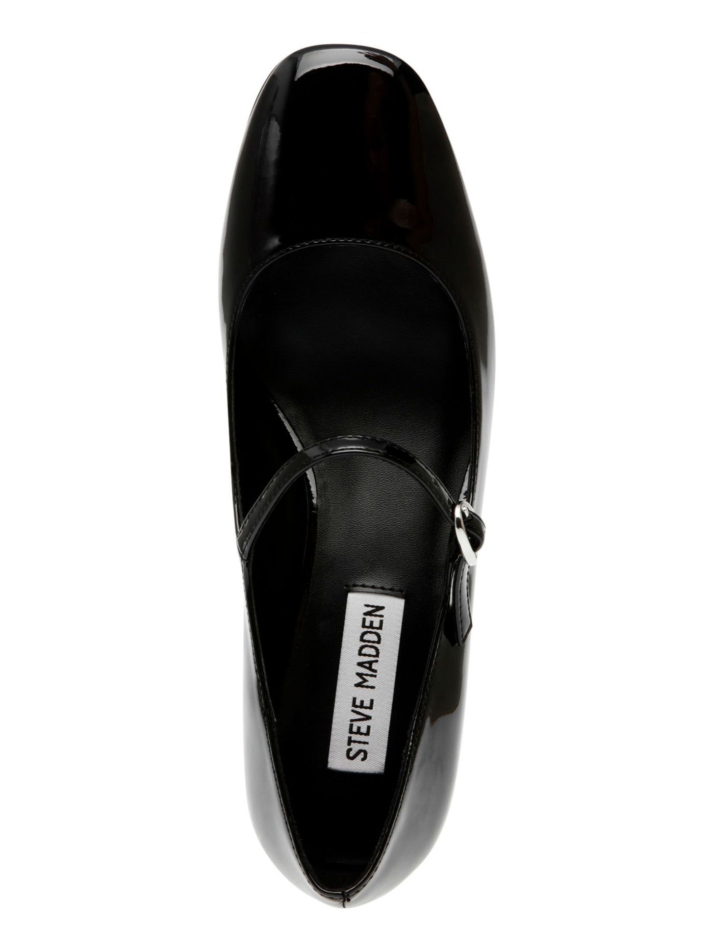 STEVE MADDEN Womens Black Ankle Strap Padded Hawke Round Toe Block Heel Buckle Dress Mary Jane 8.5 M