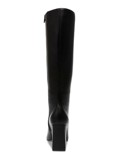 THALIA SODI Womens Black Goring Padded Islah Pointed Toe Block Heel Zip-Up Dress Boots 9.5