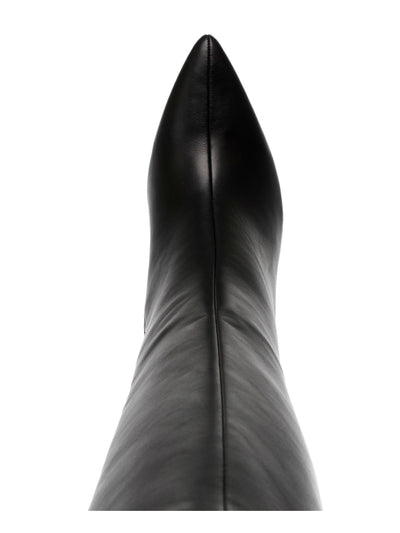 THALIA SODI Womens Black Goring Padded Islah Pointed Toe Block Heel Zip-Up Dress Boots 9.5