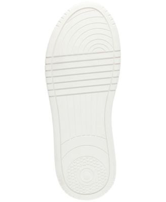 STEVE MADDEN Womens Silver Mixed Media Padded Rhinestone Metallic Evans-r Round Toe Wedge Lace-Up Sneakers Shoes M