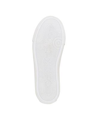 CALVIN KLEIN JEANS Womens White Color Block Logo Accent Padded Celbi Round Toe Lace-Up Sneakers Shoes M