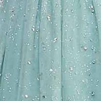 SAY YES TO THE PROM Womens Rhinestone Spaghetti Strap Sweetheart Neckline Full-Length Formal Fit + Flare Dress