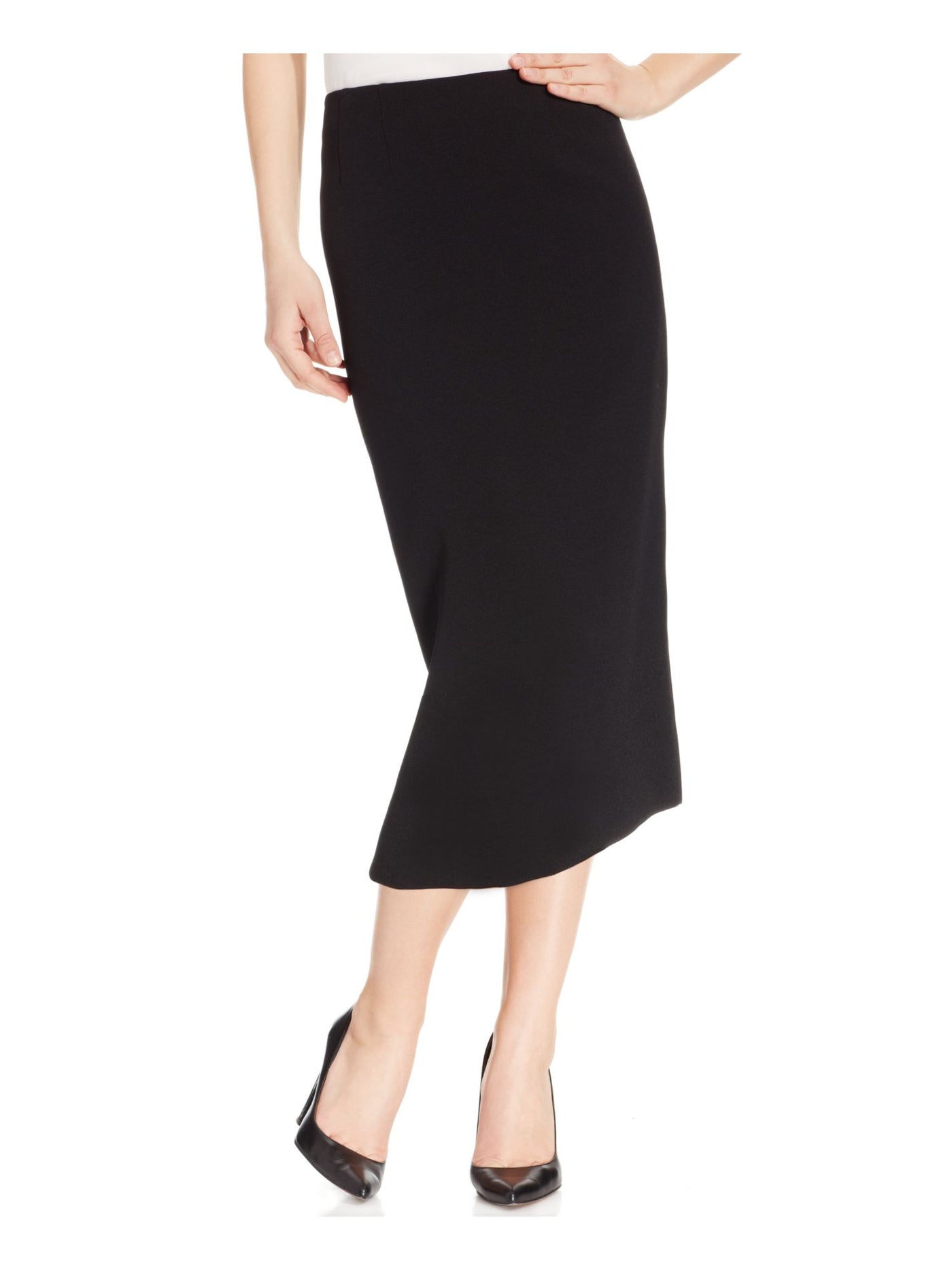 KASPER Womens Slitted Below The Knee Wear To Work Pencil Skirt