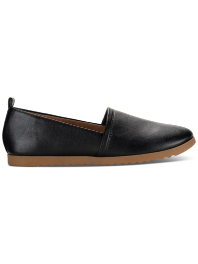 STYLE & COMPANY Womens Black Heel Pull-Tab Goring Cushioned Nolaa Round Toe Slip On Loafers Shoes 7.5 M