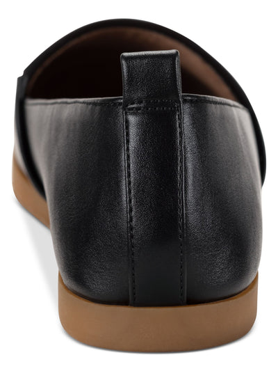 STYLE & COMPANY Womens Black Heel Pull-Tab Goring Cushioned Nolaa Round Toe Slip On Loafers Shoes 7.5 M