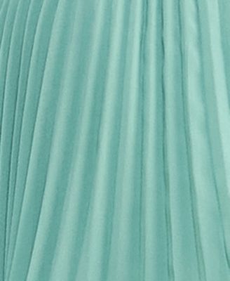 SPEECHLESS Womens Green Pleated Zippered Asymmetric Tiered Lined Cabbage Sleeveless Strapless Full-Length Formal Gown Dress