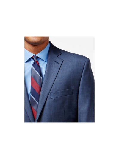 CALVIN KLEIN Mens Navy Classic Fit Blazer 48R