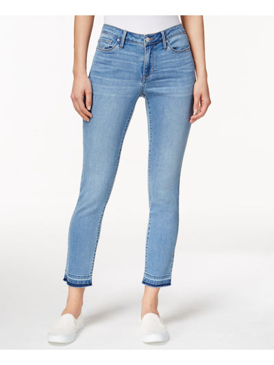 CALVIN KLEIN Womens Blue Boyfriend, Cuffed Jeans 30