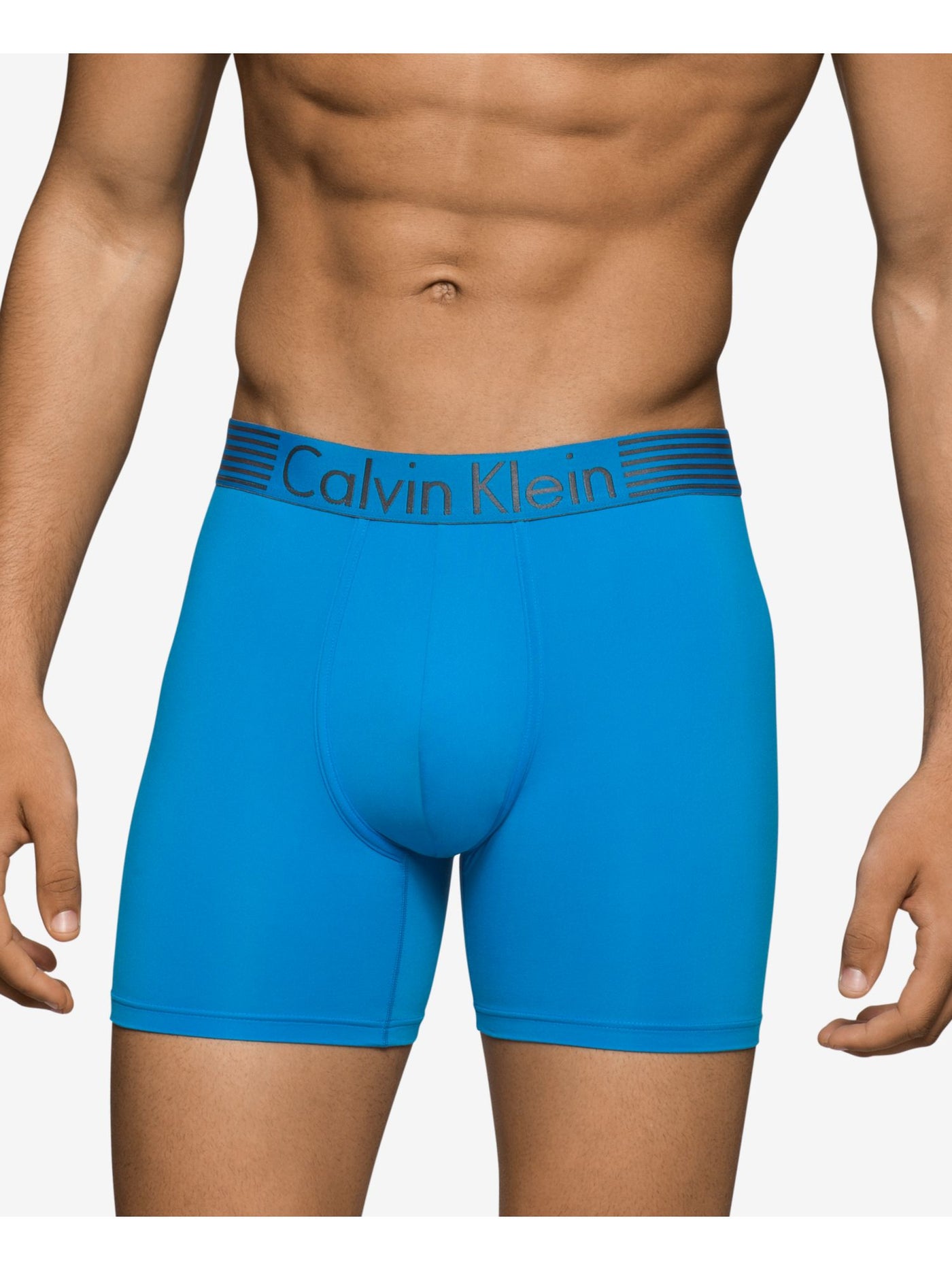 CALVIN KLEIN Intimates Blue Quick Dry Anti Pilling Boxer Brief Underwear XL